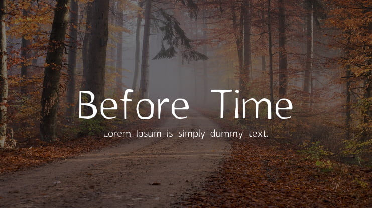 Before Time Font
