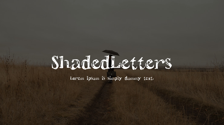 ShadedLetters Font