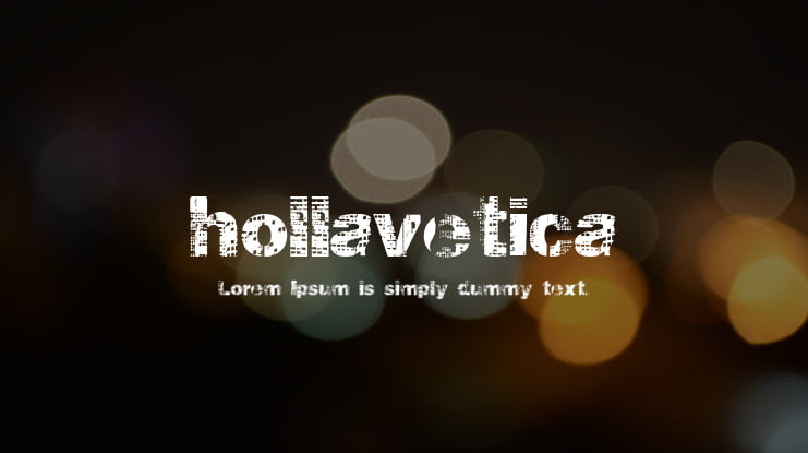hollavetica Font