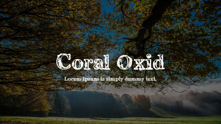 Coral Oxid Font