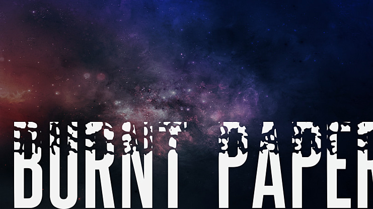 BURNT PAPER Font