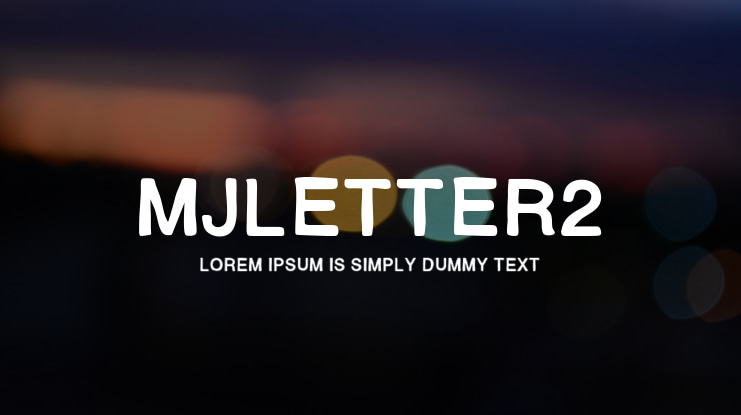 MJletter2 Font