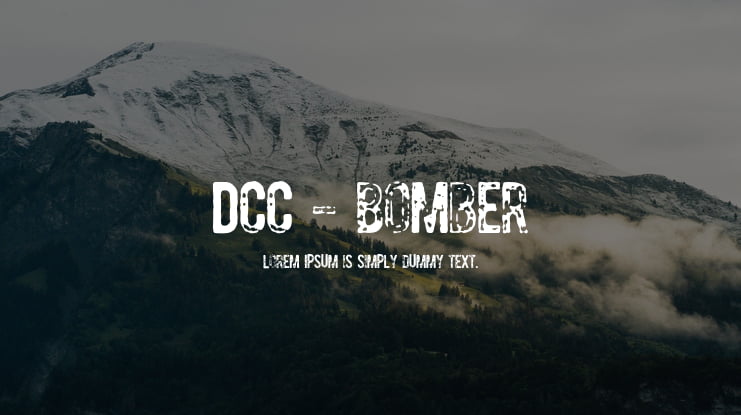 DCC - Bomber Font