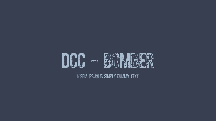 DCC - Bomber Font