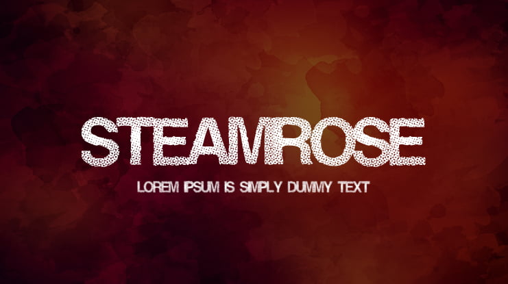 SteamRose Font