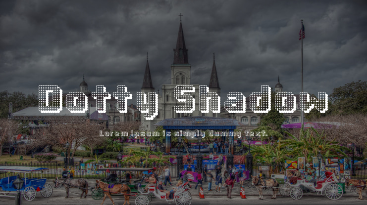 Dotty Shadow Font