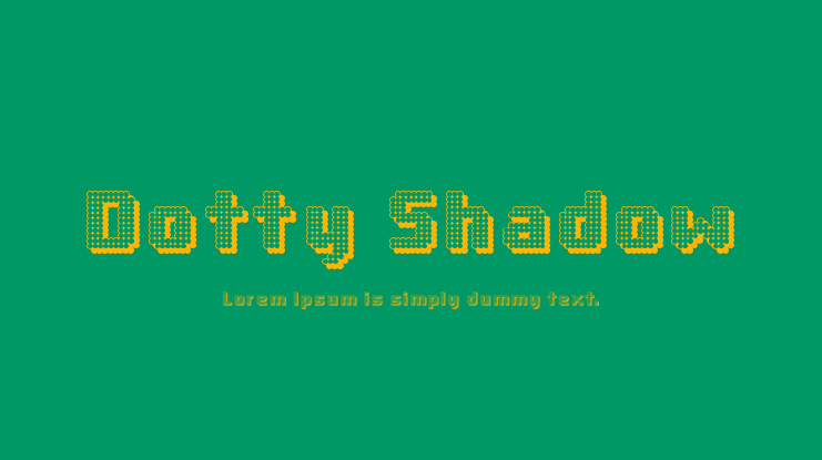 Dotty Shadow Font