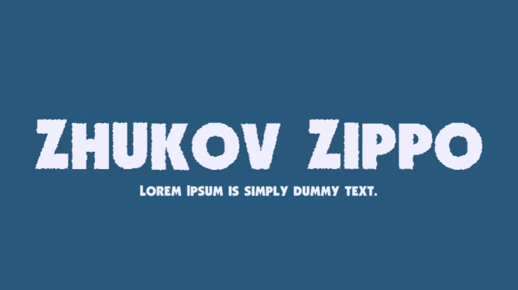 Zhukov Zippo Font Family