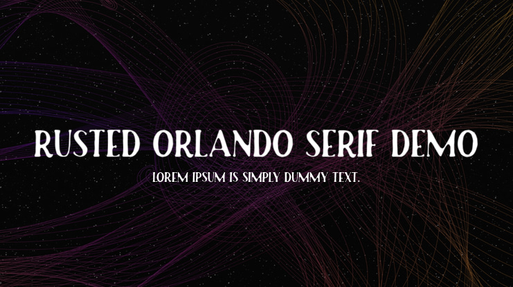 Rusted Orlando Serif Demo Font