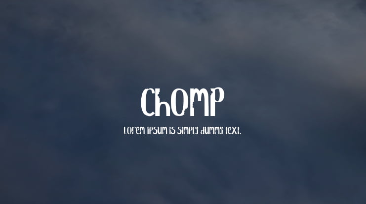 Chomp Font