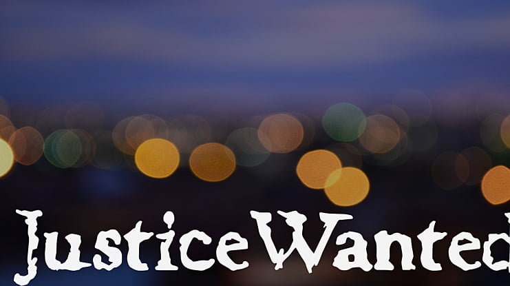 JusticeWanted Font