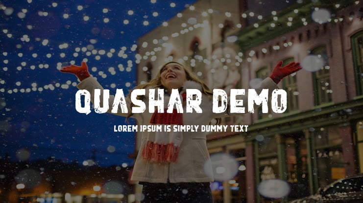 Quashar Demo Font
