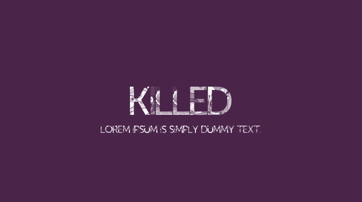 KillEd Font
