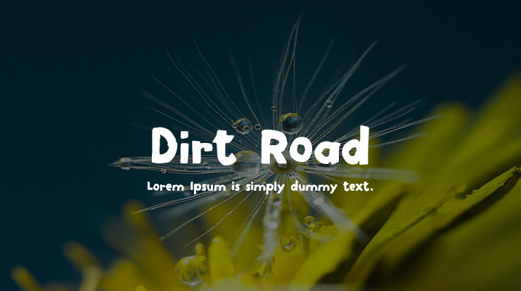 Dirt Road Font