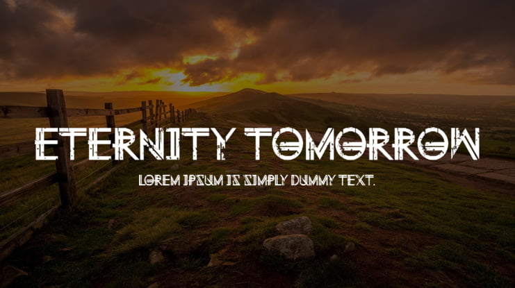 Eternity Tomorrow Font