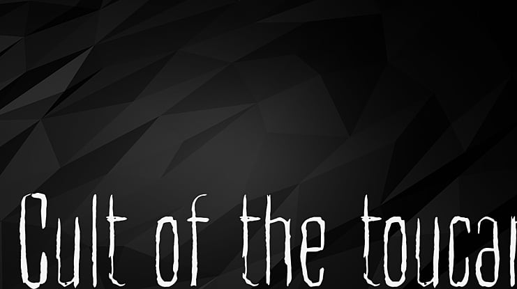 Cult of the toucan Font