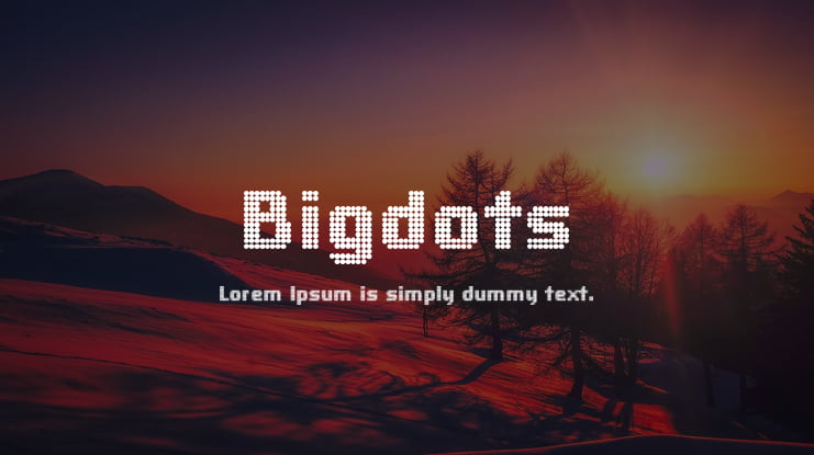 Bigdots Font Family