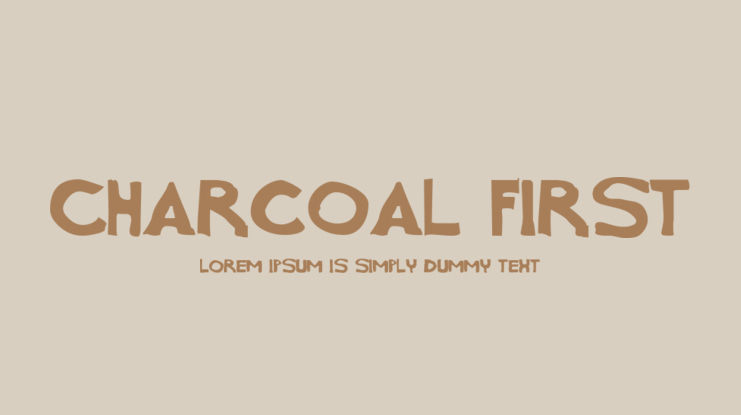 Charcoal first Font
