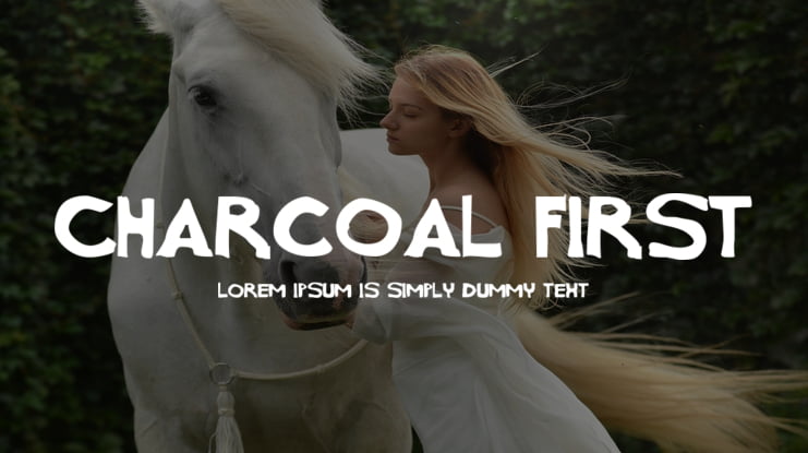 Charcoal first Font