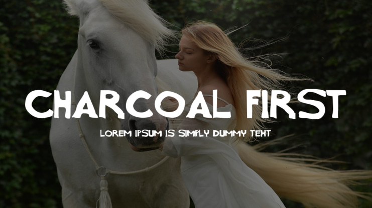 Charcoal first Font