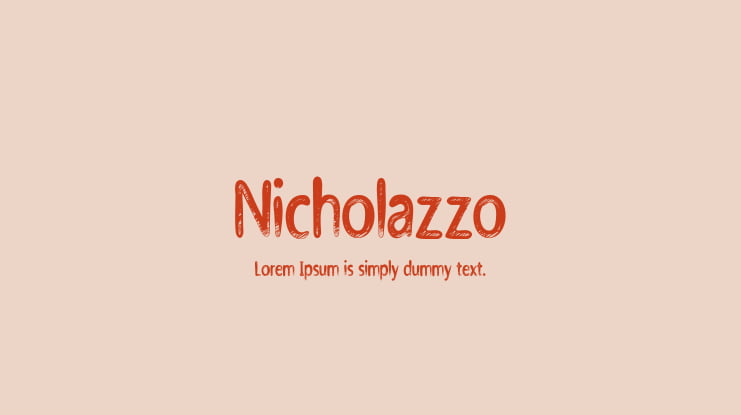 Nicholazzo Font