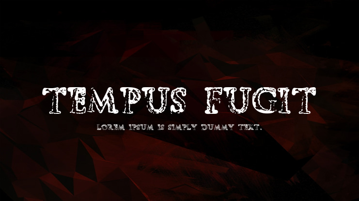 Tempus Fugit Font