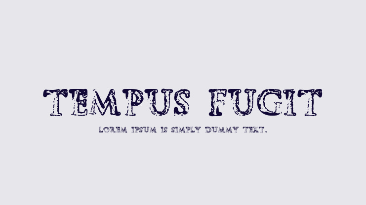 Tempus Fugit Font
