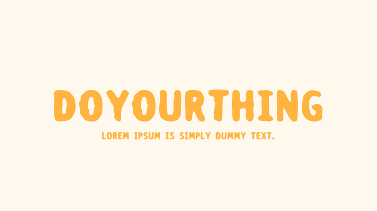 doyourthing Font