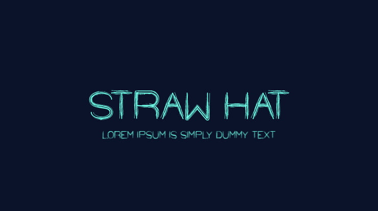 STRAW HAT Font