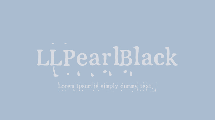 LLPearlBlack Font Family