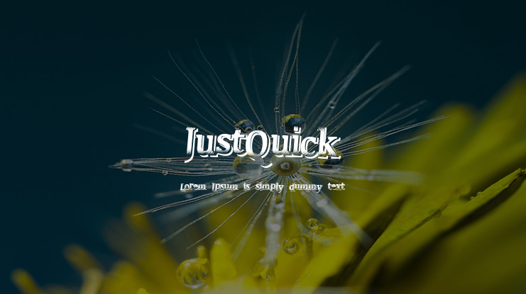 JustQuick Font