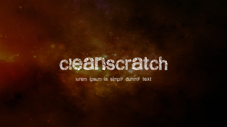 CleanScratch Font