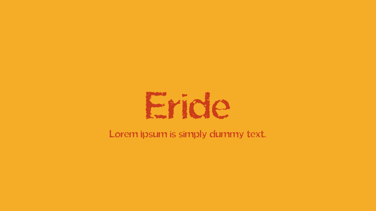 Eride Font