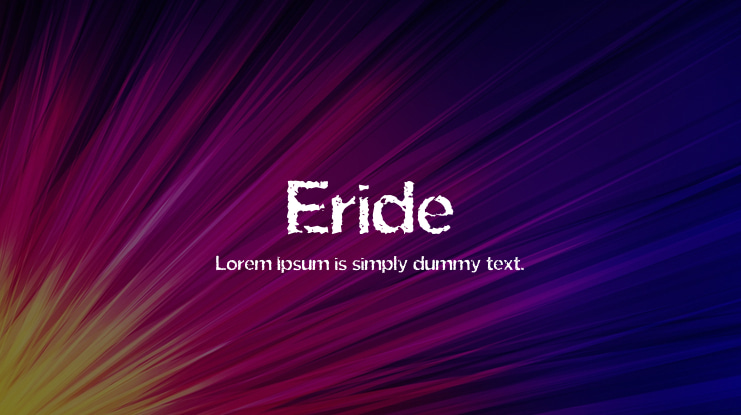 Eride Font