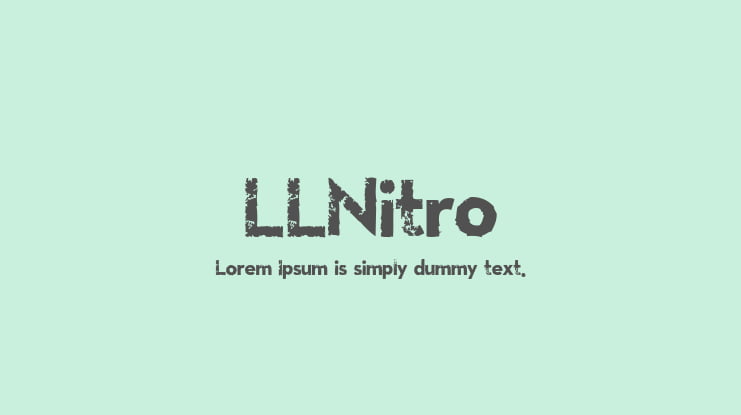 LLNitro Font