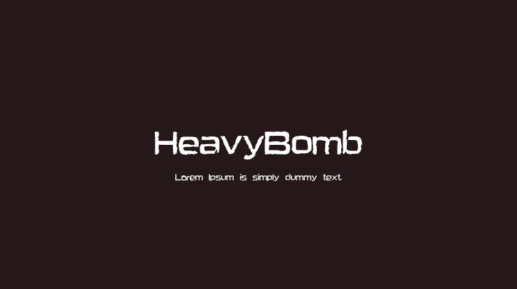 HeavyBomb Font