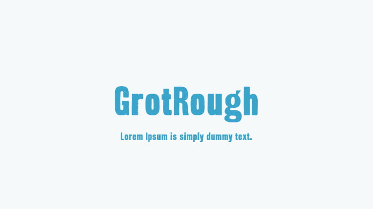 GrotRough Font