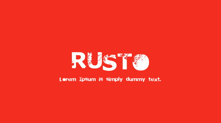 RUSTO Font