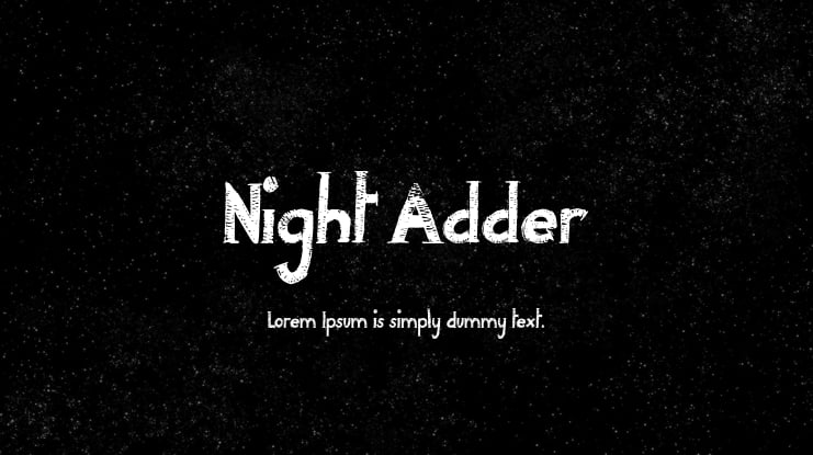 Night Adder Font