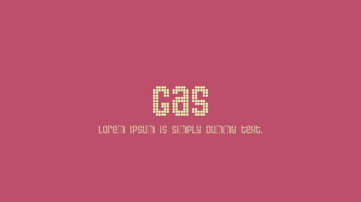 Gas Font
