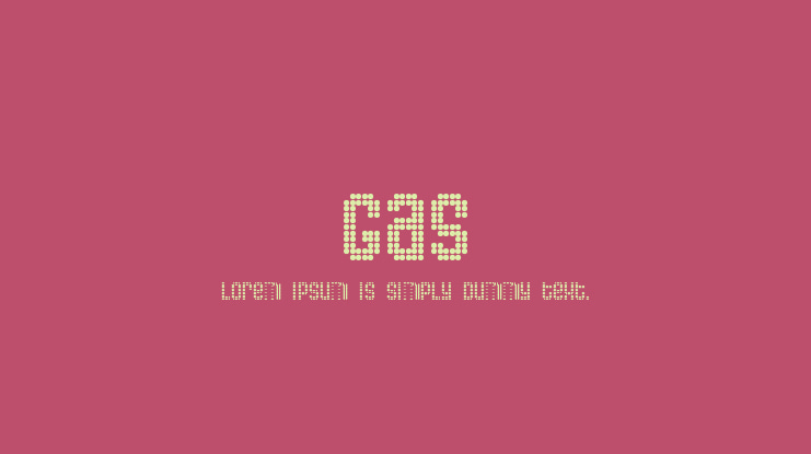 Gas Font