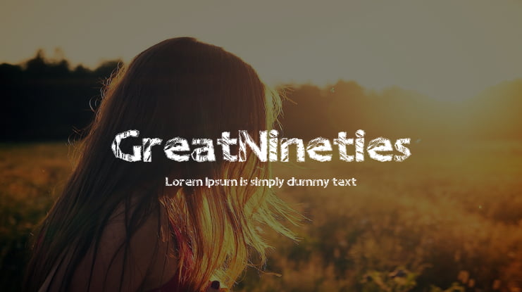 GreatNineties Font