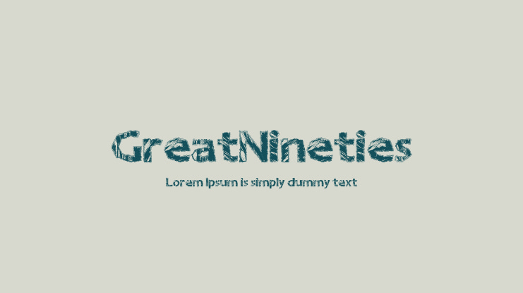 GreatNineties Font