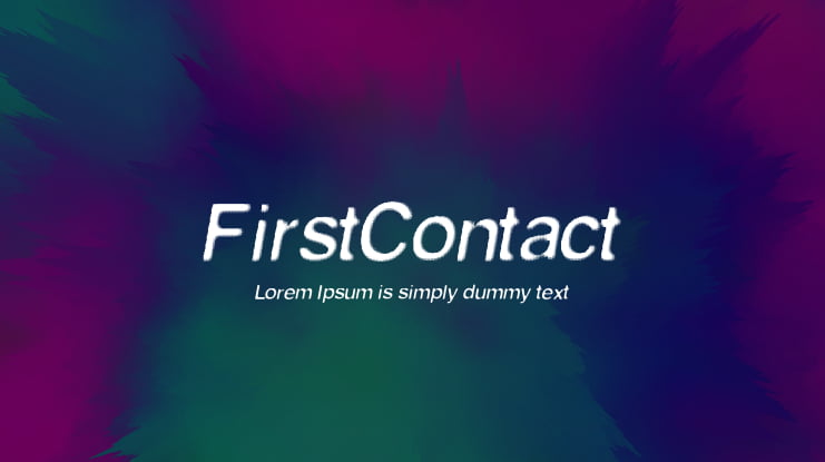 FirstContact Font