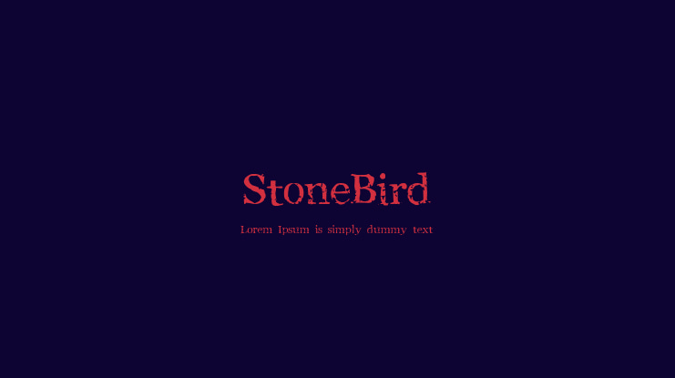 StoneBird Font