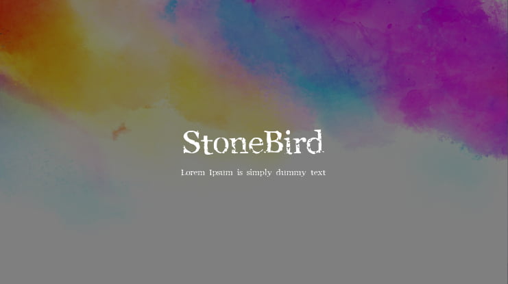 StoneBird Font