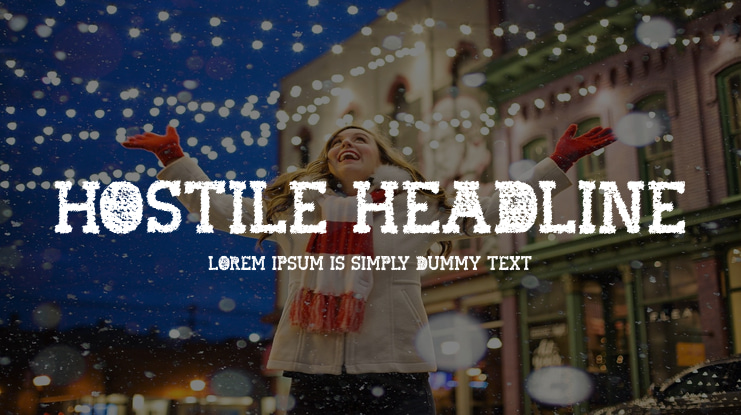 Hostile Headline Font