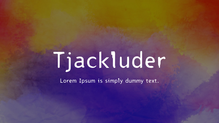 Tjackluder Font