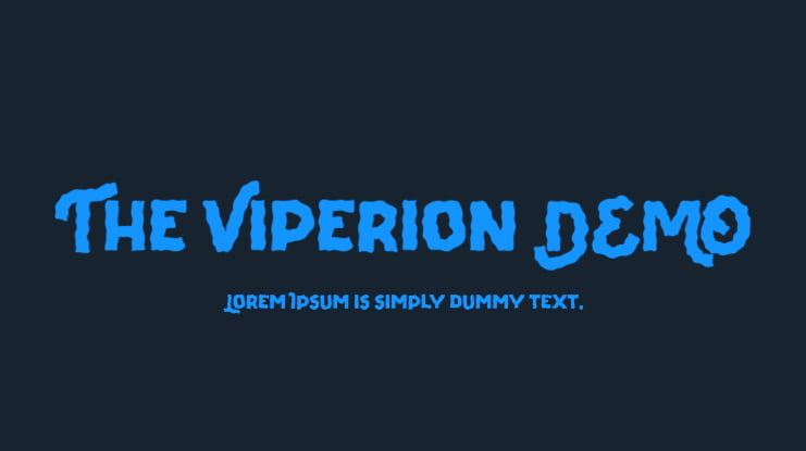 The Viperion DEMO Font
