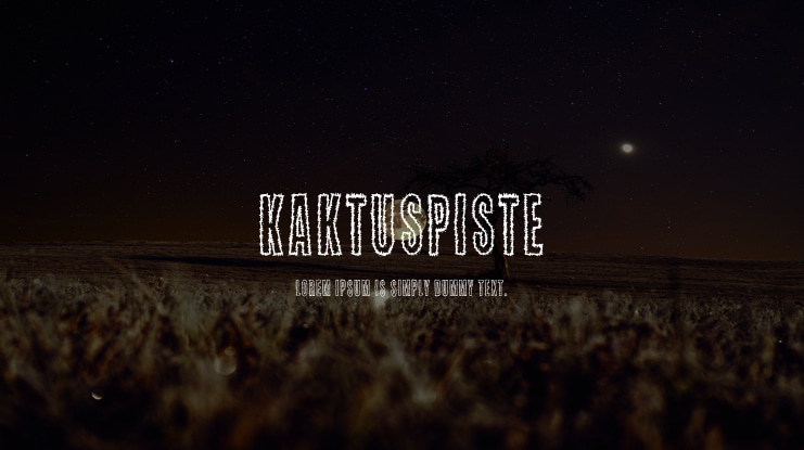Kaktuspiste Font